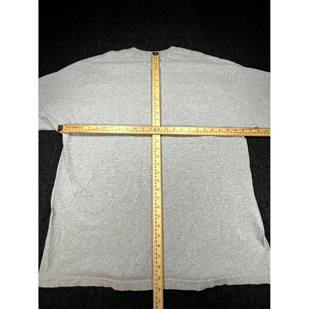 Hurley T Shirt Mens 2XL Heather Gray Cotton Geometric Logo Crew Neck Surf Skate - Picture 5 of 6